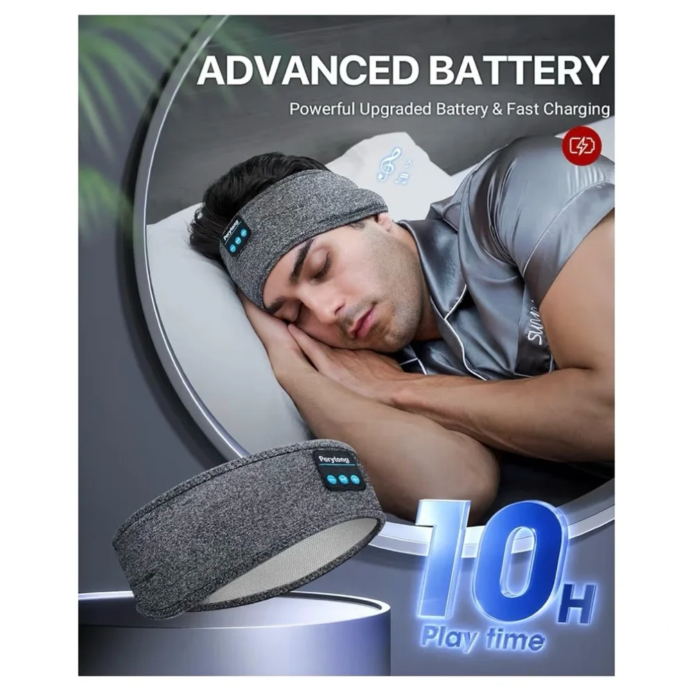 Gray Bluetooth Headband